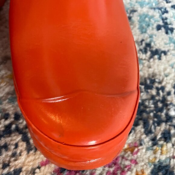 Orange Tall Hunter Rain Wellie Boots-Size 6 - Picture 15 of 16
